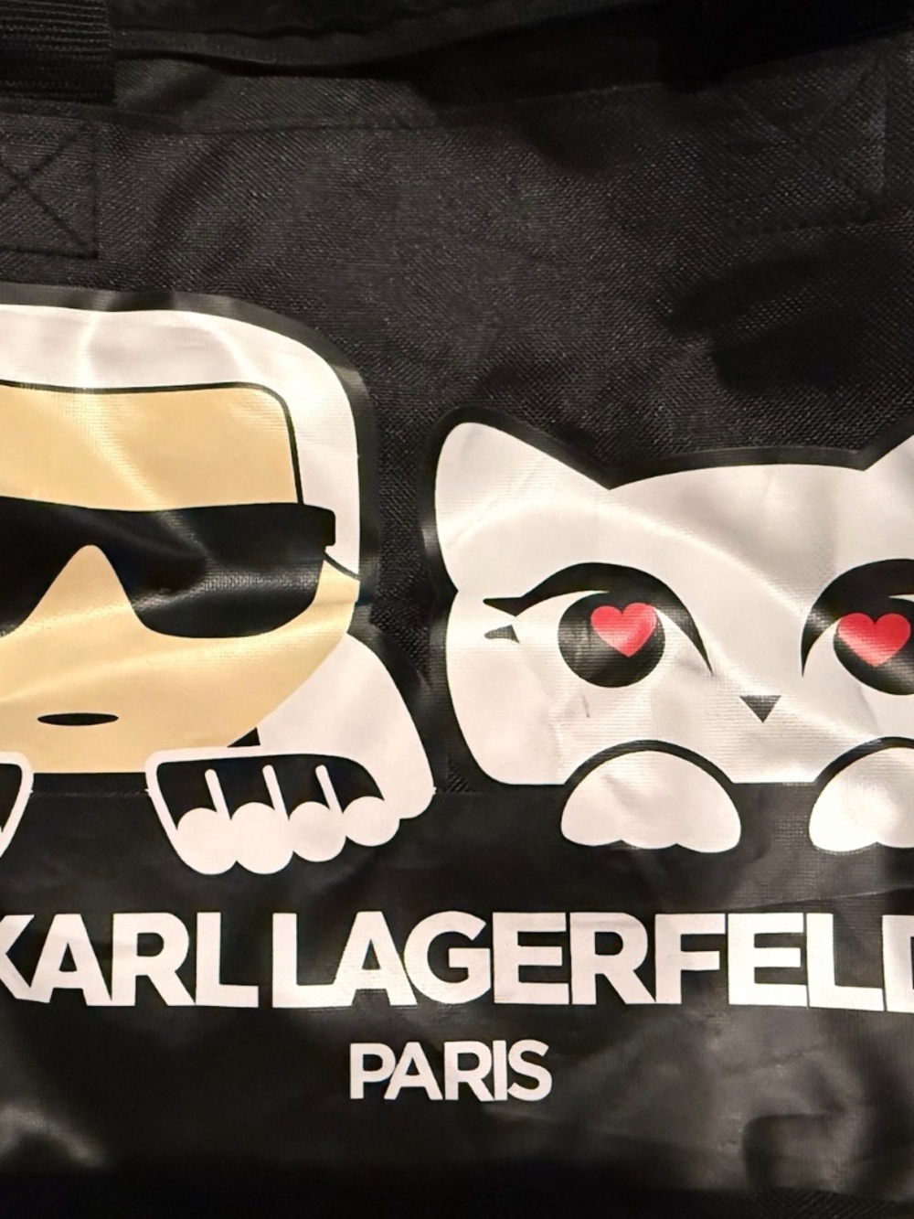 GUC- Karl Lagerfeld- Paris Cat Duffle Bag - Picture 2 of 5